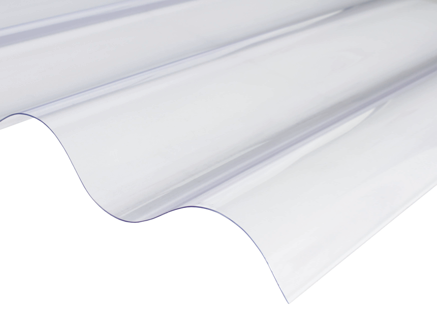 PVC golfplaat transparant 177/51 122cm
