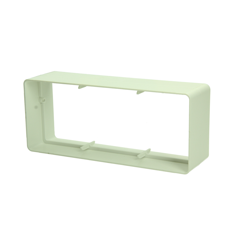 Renson raccord manchon plat PVC 7008 blanc 220x90mm