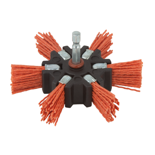 1 NYLON-ROTORBORSTEL. T 6 MM Ø 100 ROOD