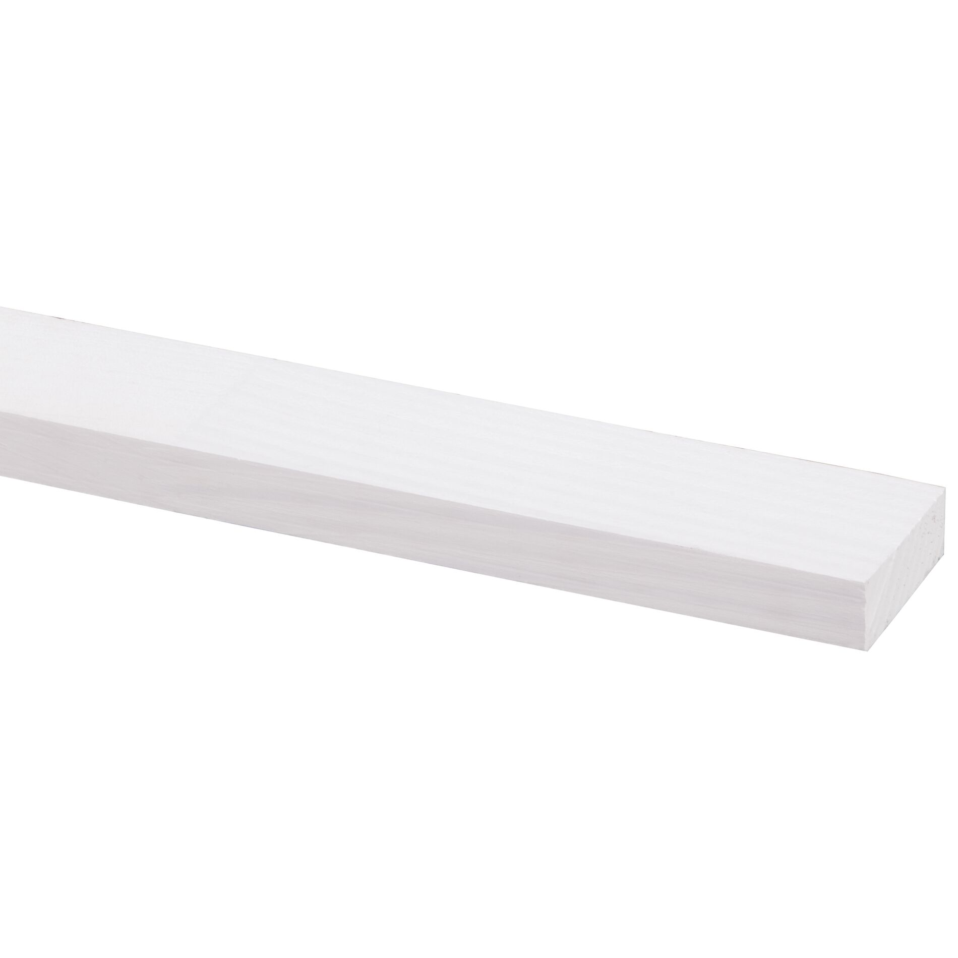 Schaaflat grenen gegrond wit 12x35mm - 270cm