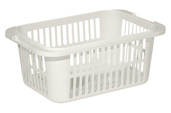 Lingo panier à linge blanc 55l 66,5x43,5xh38cm