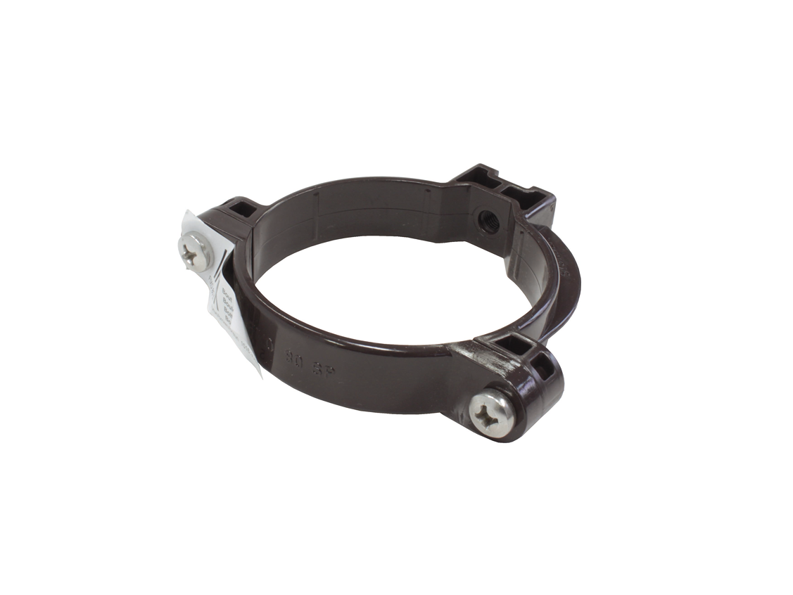 Fixo collier de gouttière 80mm gris clair
