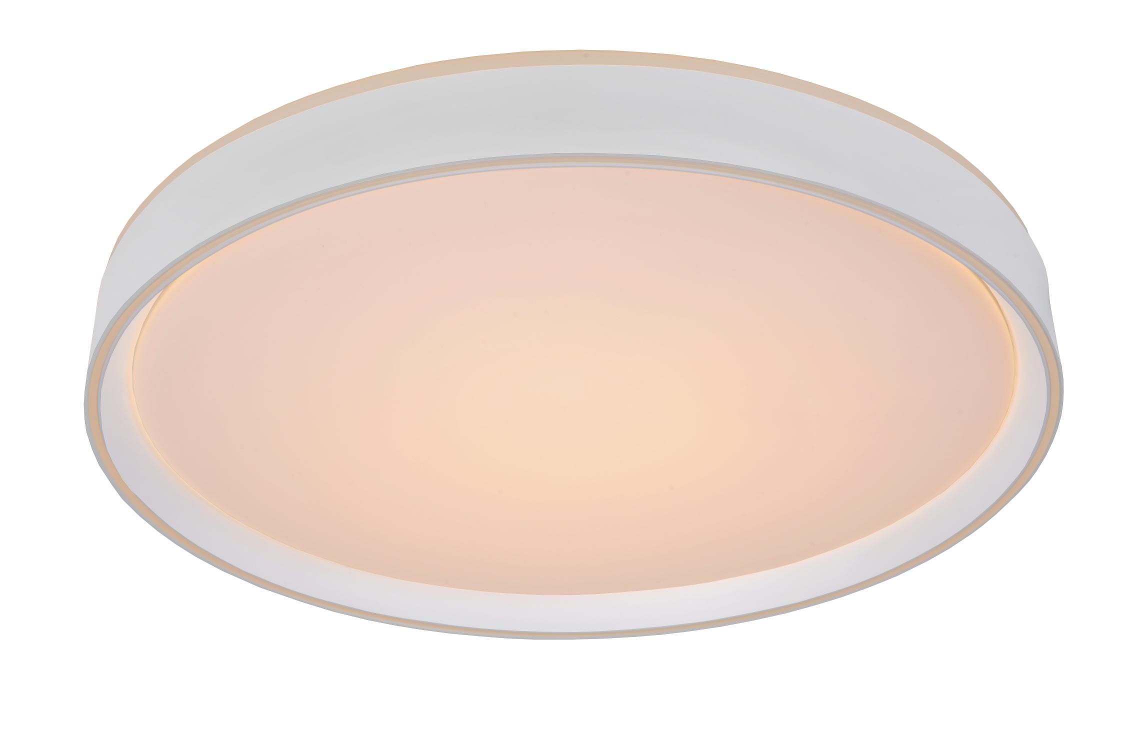Lucide NURIA - Plafonnier - Ø 50 cm - LED Dim. - 1x36W 2700K - 3 StepDim - Blanc