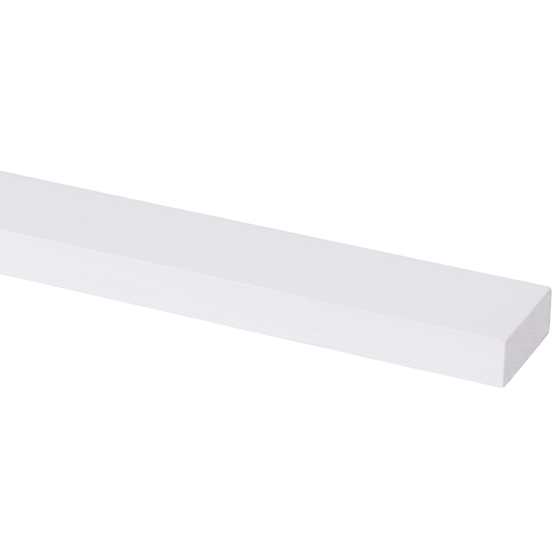 Schaaflat grenen gegrond wit 18x44mm - 270cm