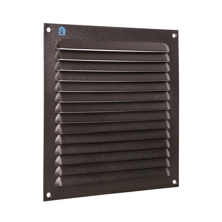 Renson schoepenrooster plat alu 436 zwart 200x200mm