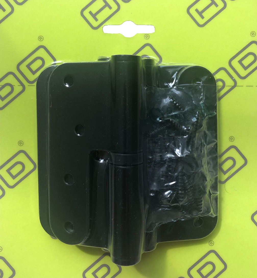 Paumelle Skin HDD 100x88x3mm Noir Droite (3 pces + vis)