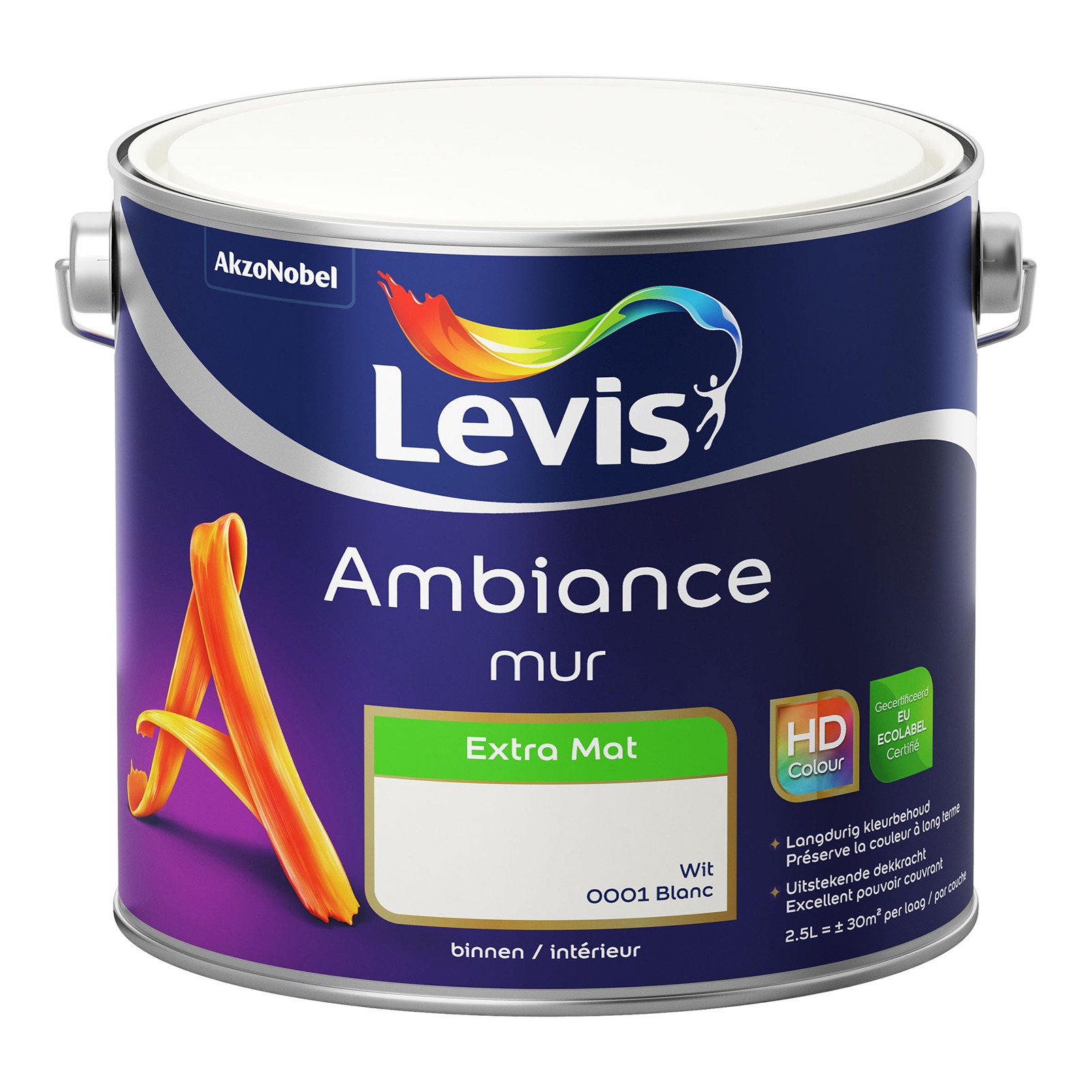 Levis Ambiance Mur Extra Mat 2.5l Blanc