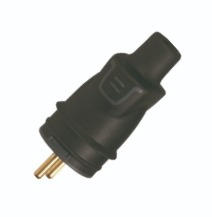 STEKKER RUBBER IP44 2P + A