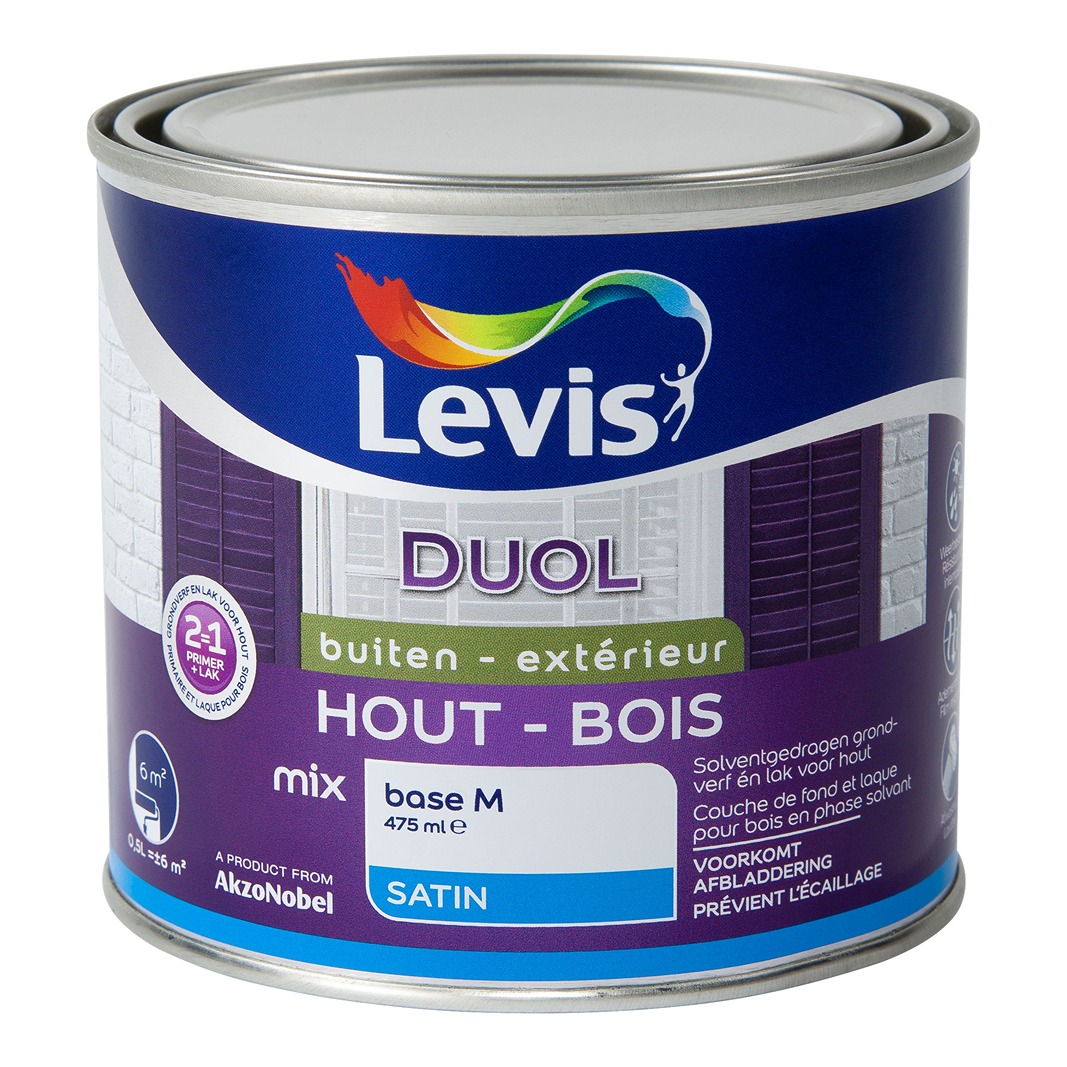 Levis Duol Hout Buiten Satin Mix Base C - 1l