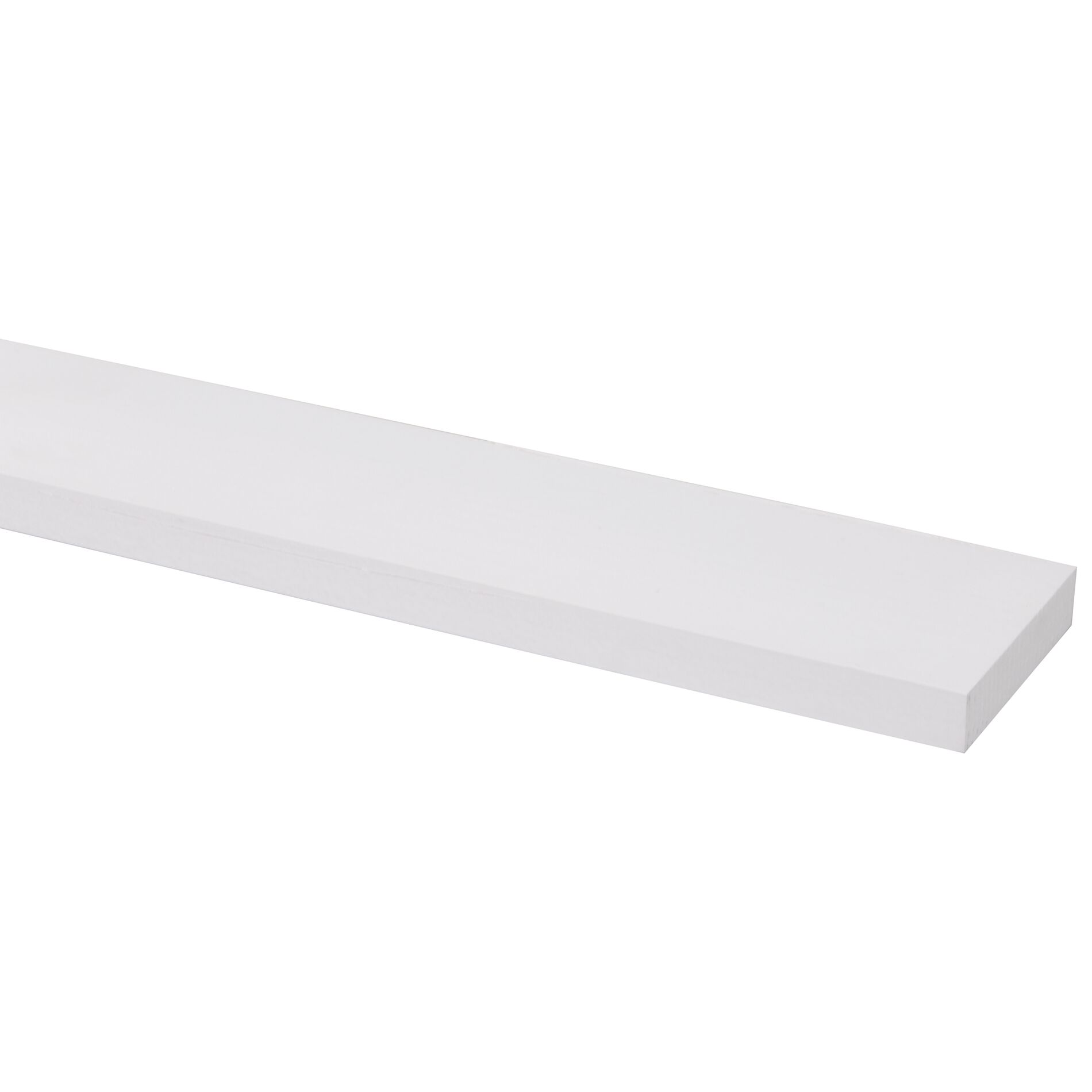 Schaaflat grenen gegrond wit 15x71mm - 270cm