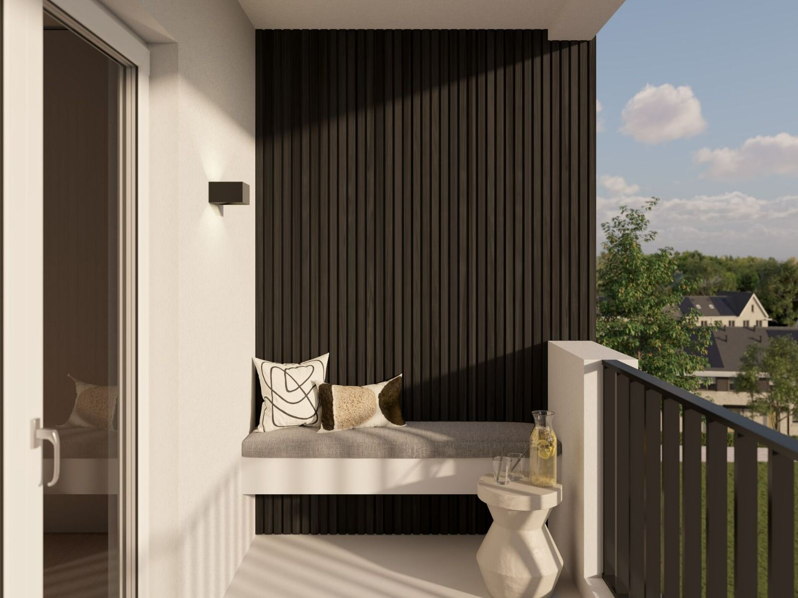 Cando Decowall Outdoor Zwart 238x14x2cm 5st