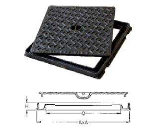 Deksel FNG 60x60cm klasse B125 (auto)