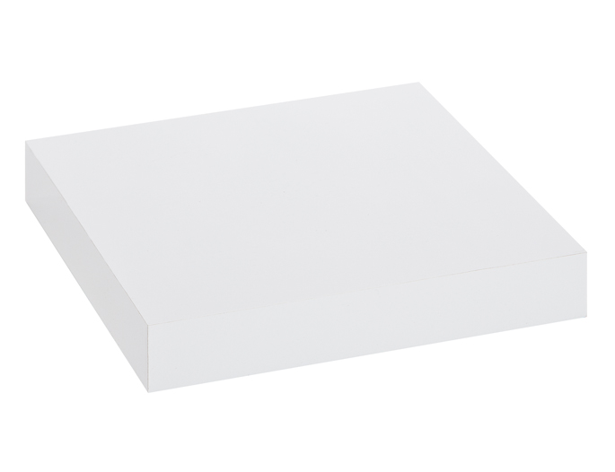 Tablette murale 23 cm blanc brillant