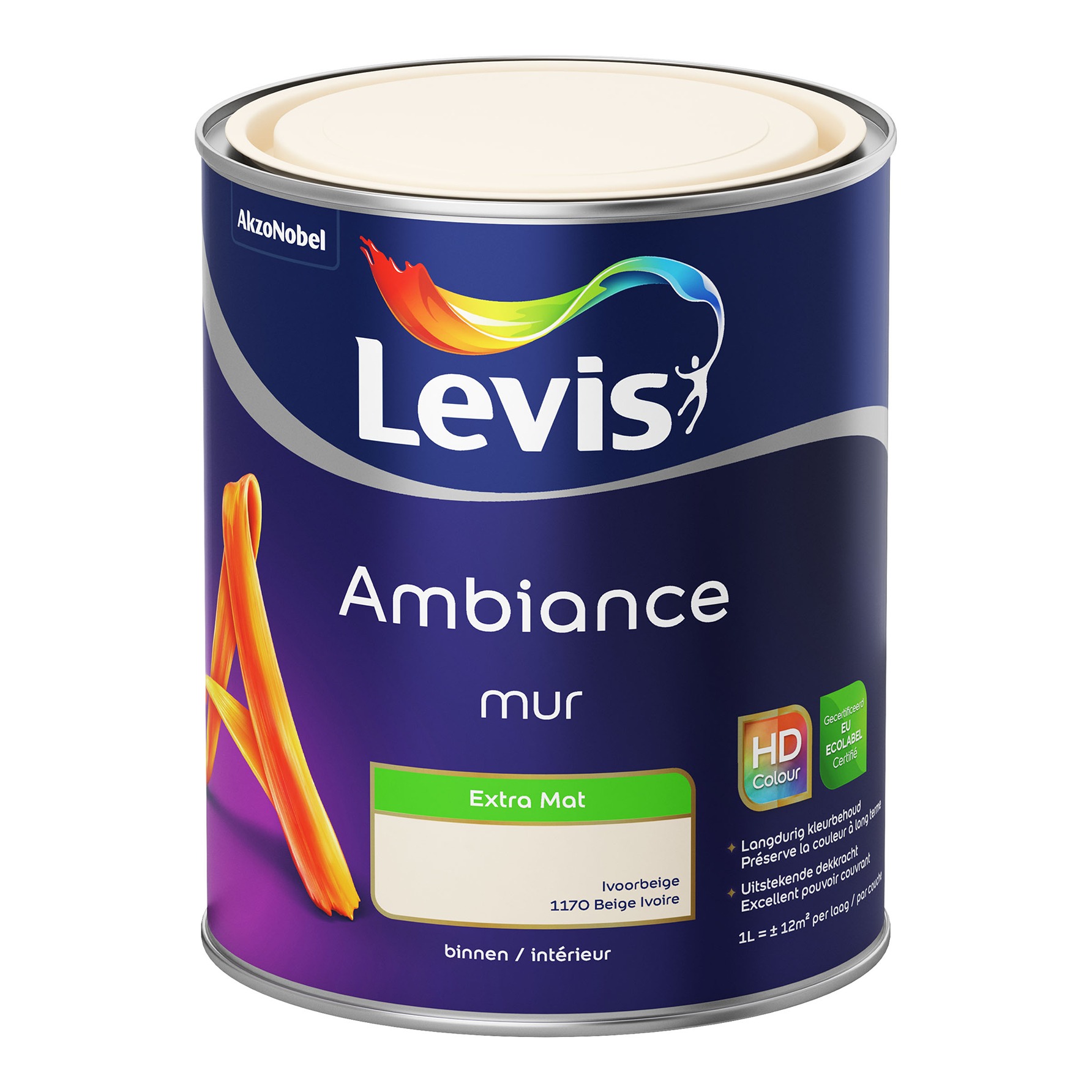 Levis Ambiance Mur Extra Mat 1l Ivoorbeige