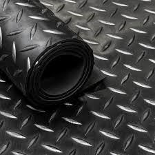 Rubber diamant zwart dikte 3mm 120cm op afsnijding