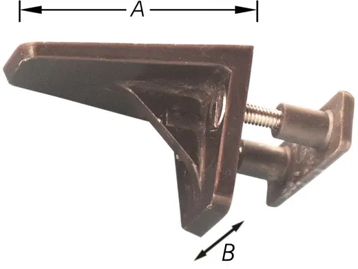 Stoothaak voor rolluikeindlat 2st
