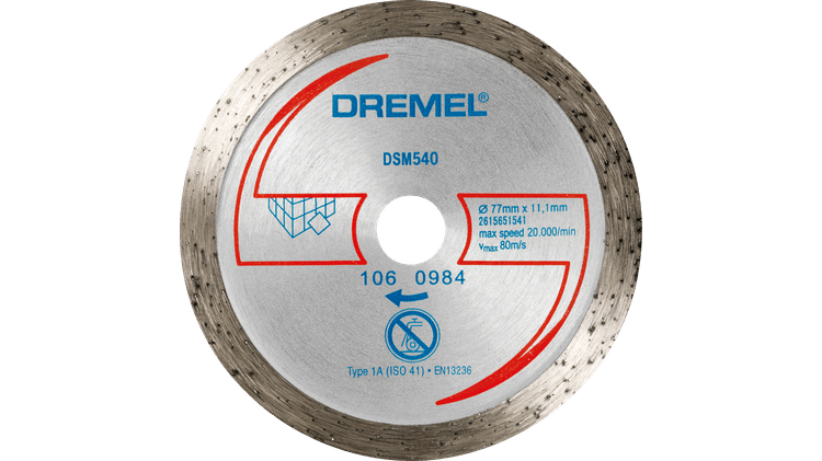 Disque à tronçonner diamanté pour faïence, pour DREMEL® DSM20 (DSM540)