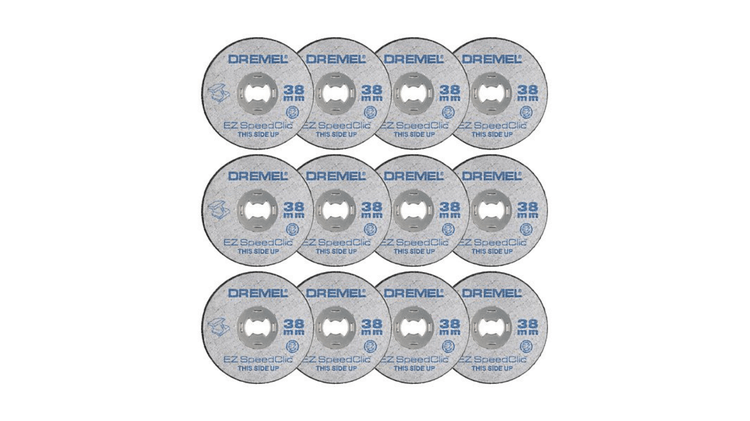 DREMEL® EZ SpeedClic : pack de 12 disques à tronçonner pour la découpe des métaux. (SC456B)
