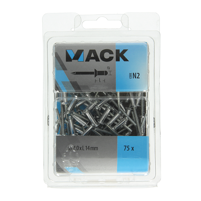 Mack blindklinknagels aluminium Ø4,0x14mm (75st)
