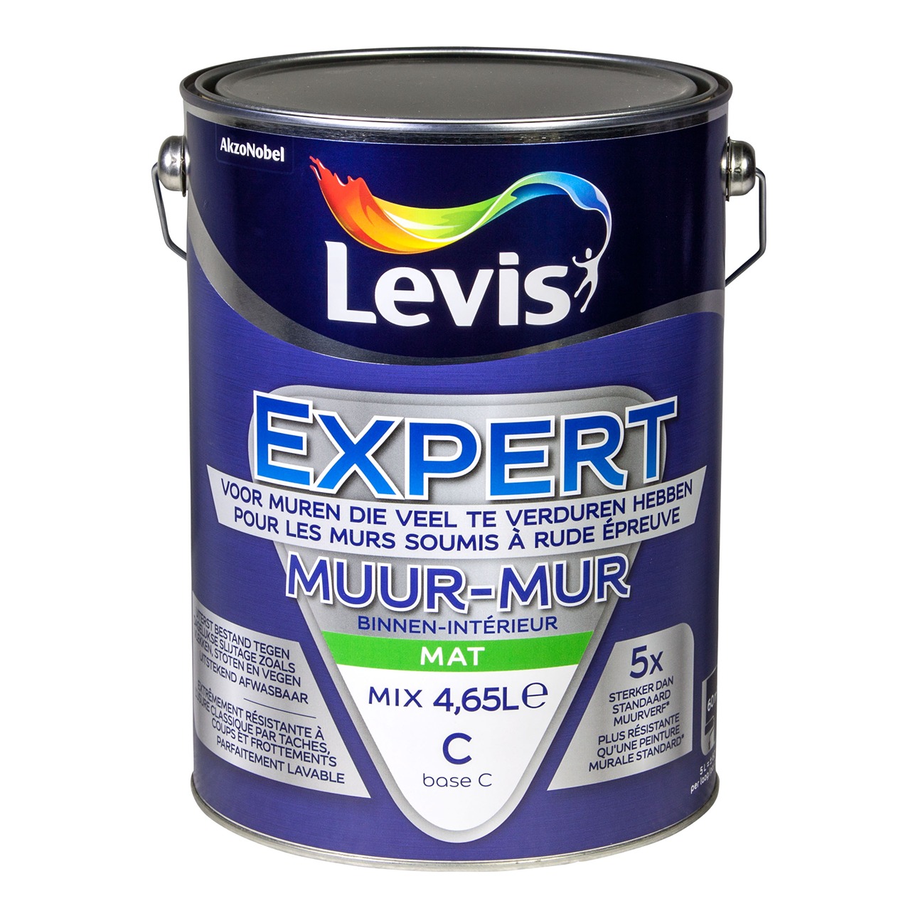 Levis Expert Muur Binnen Mix Mat Base C - 5l