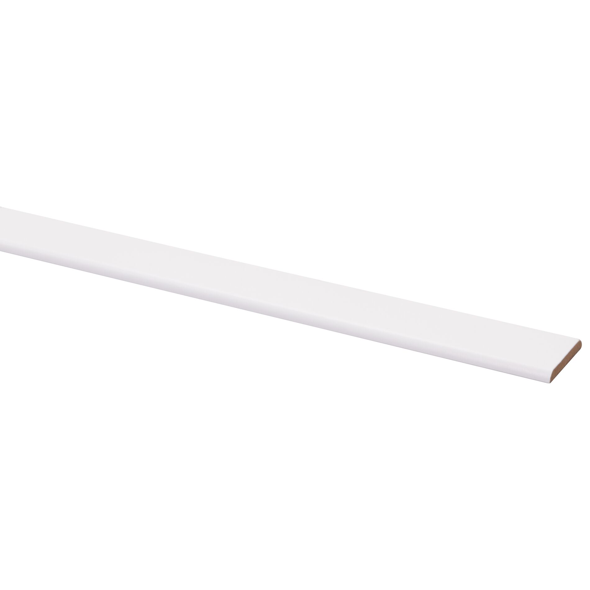 Couvre-joint MDF film blanc 4x30mm 260cm