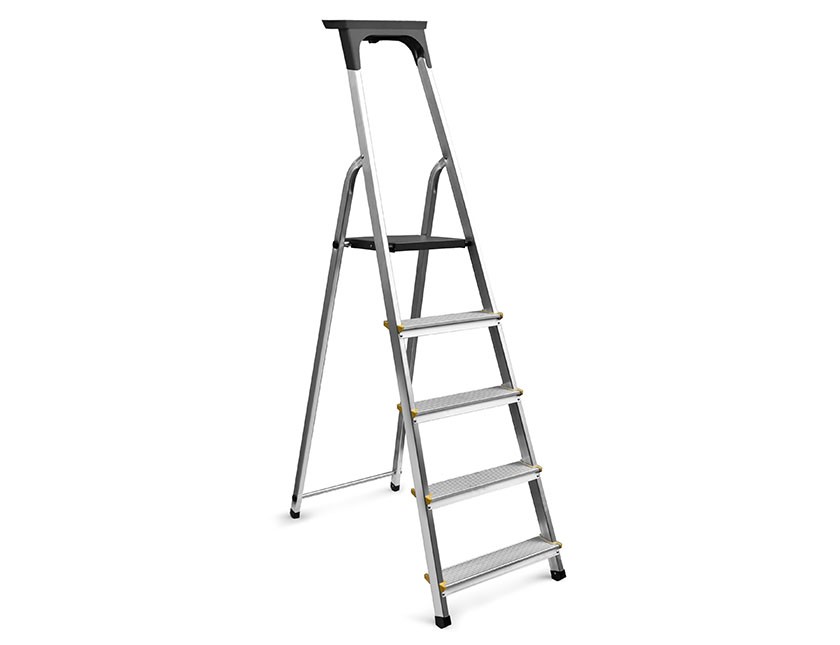 Euro Step aluminium trapladder 5 treden