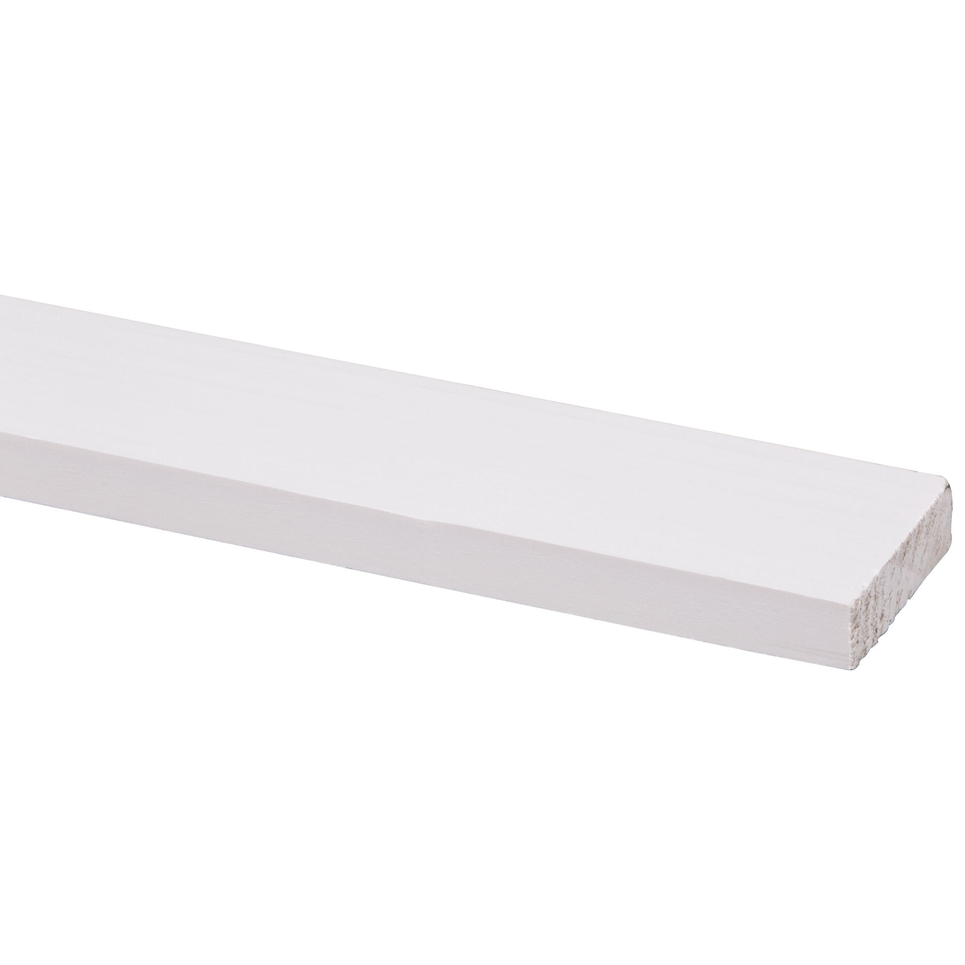 Schaaflat grenen gegrond wit 12x44mm - 270cm