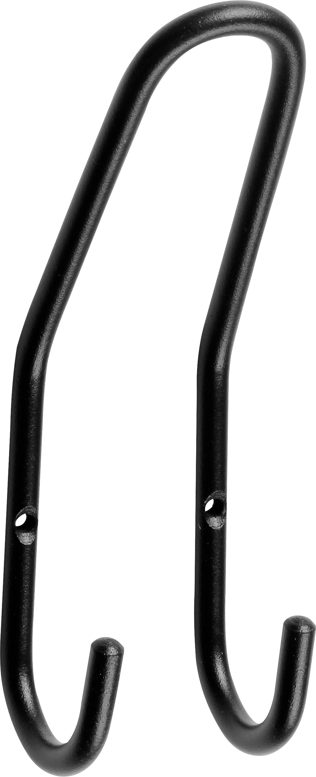 Portemanteau double acier / noir 170*48*40mm