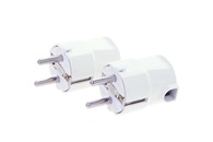 STEKKER HAAKS 16A 2P + A WIT 2 STUKS