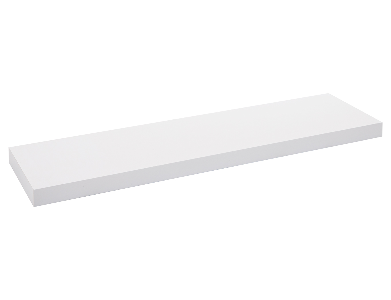 Tablette murale 90 cm blanc brillant