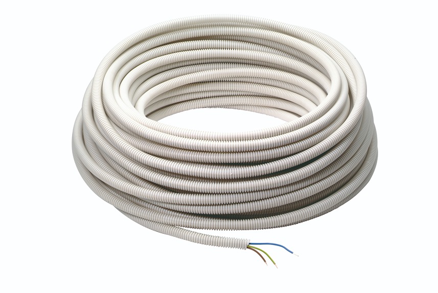 Tube d'installation flexible pré-câblé 20mm 5G2.5mm² 50m