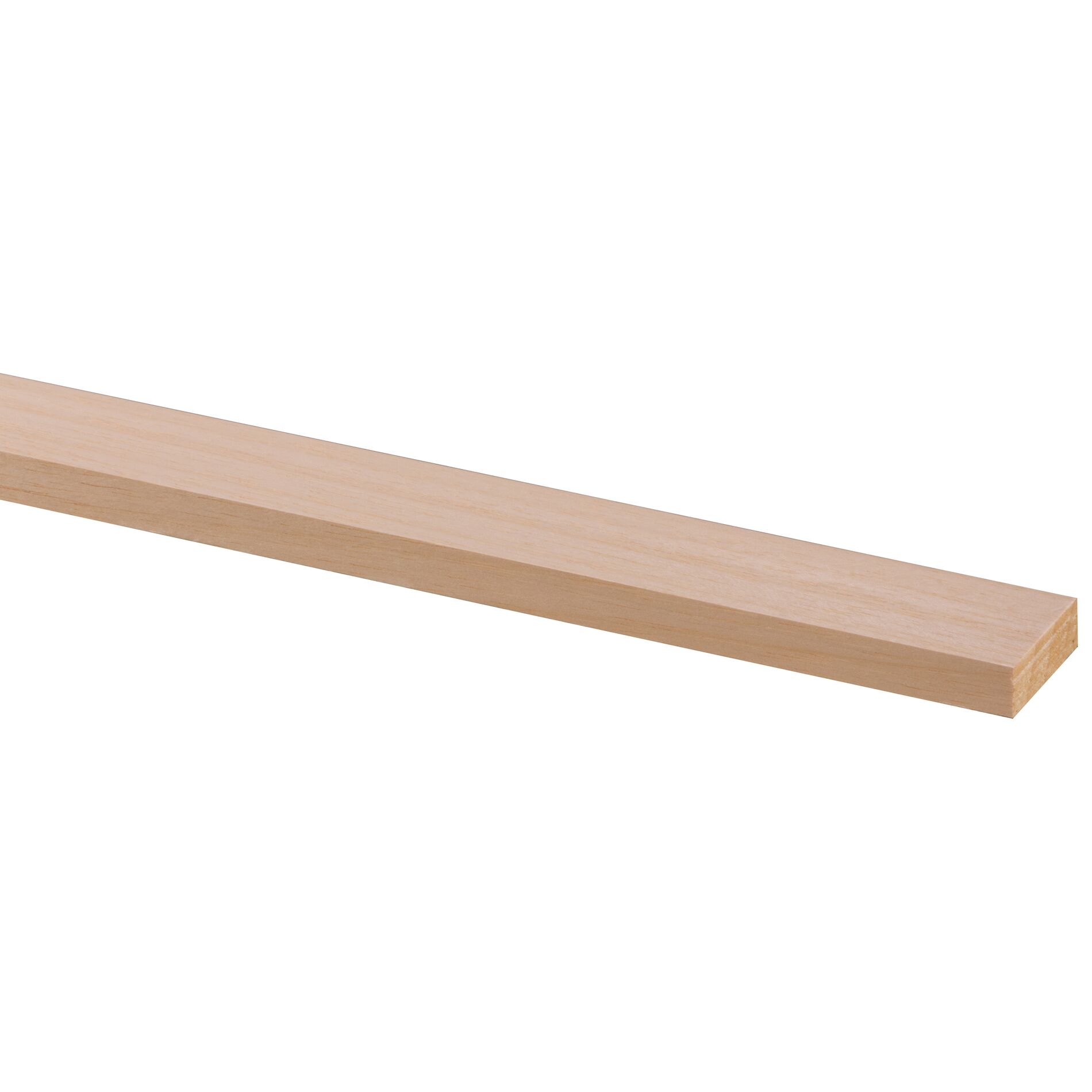 Latte rabotée bois dur blanc 12x35mm - 240cm