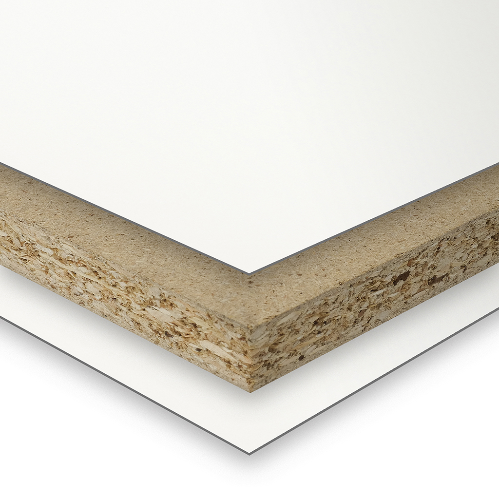 Panneau HPL blanc 113 Suede 18mm 3050x1300mm