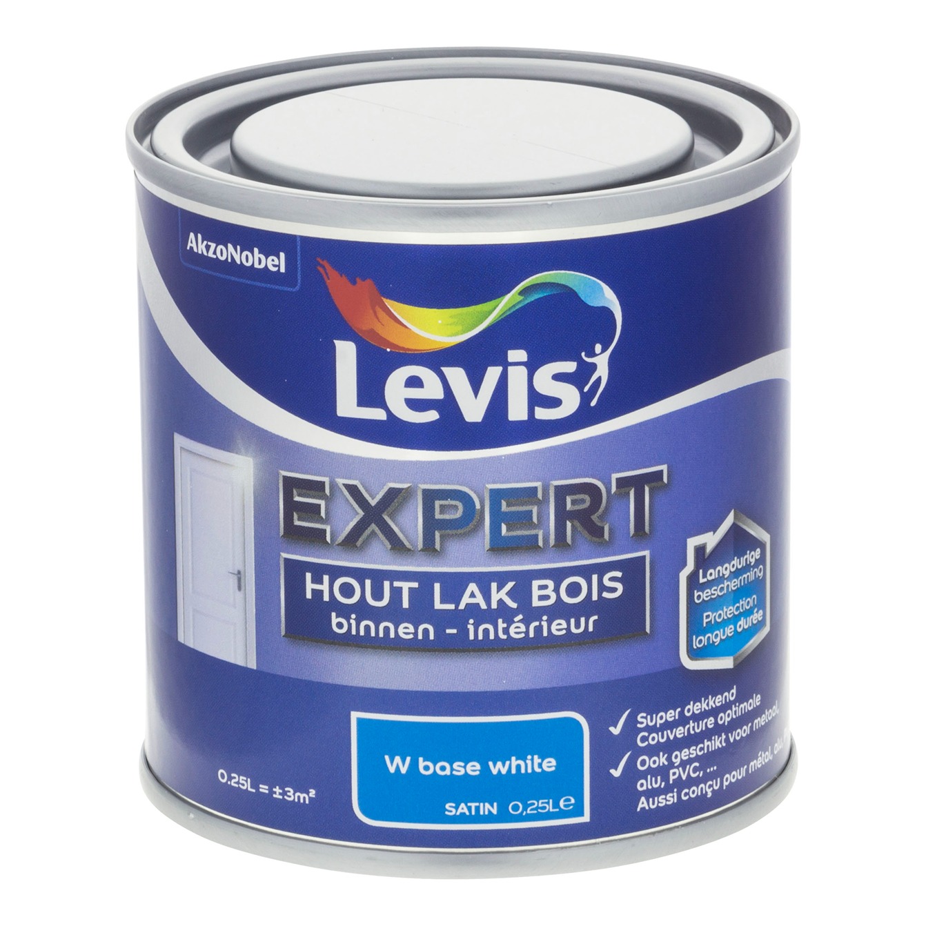 Levis Expert Hout Lak Binnen Satin Mix Wit - 0.25l