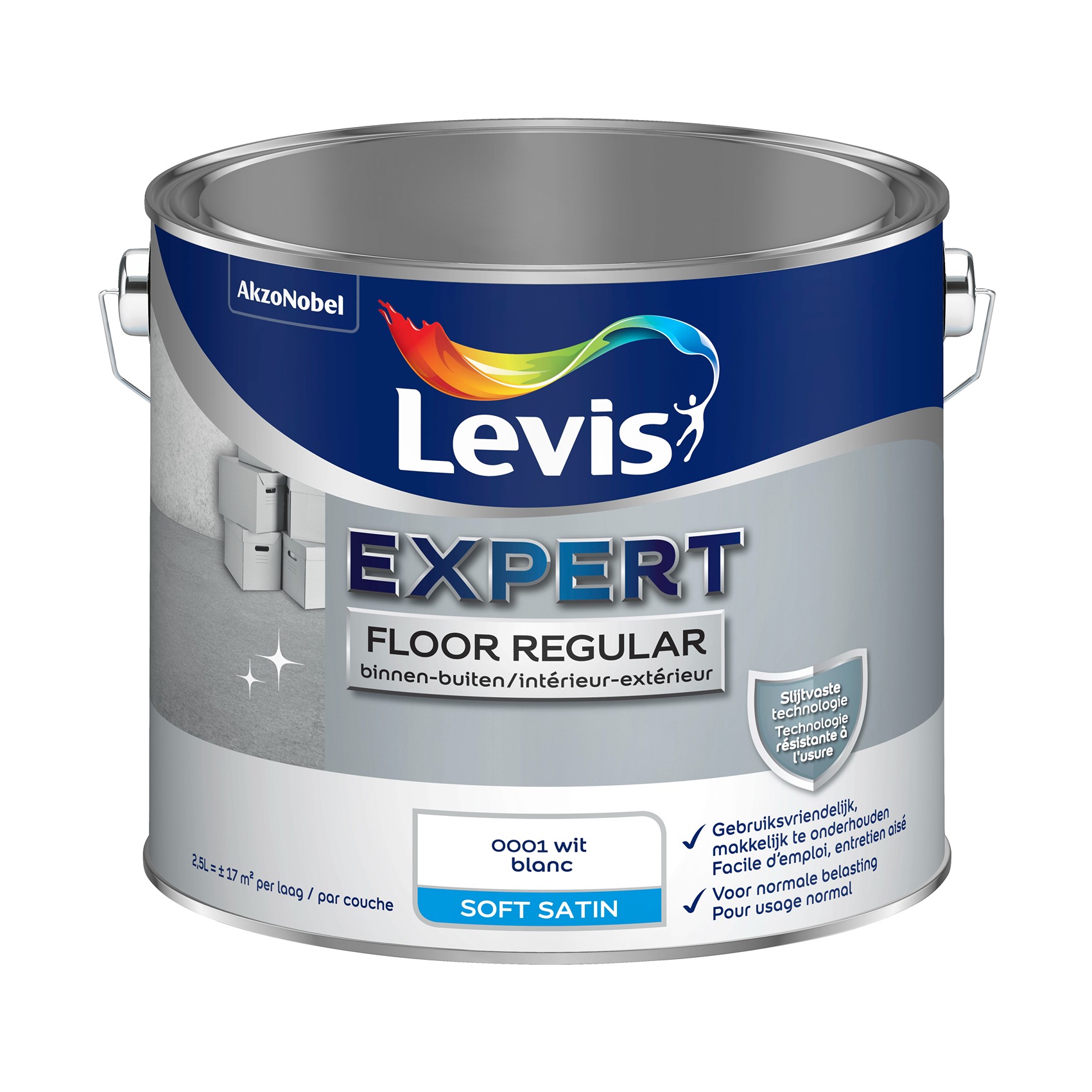 Levis Floor Regular 2.5l Wit