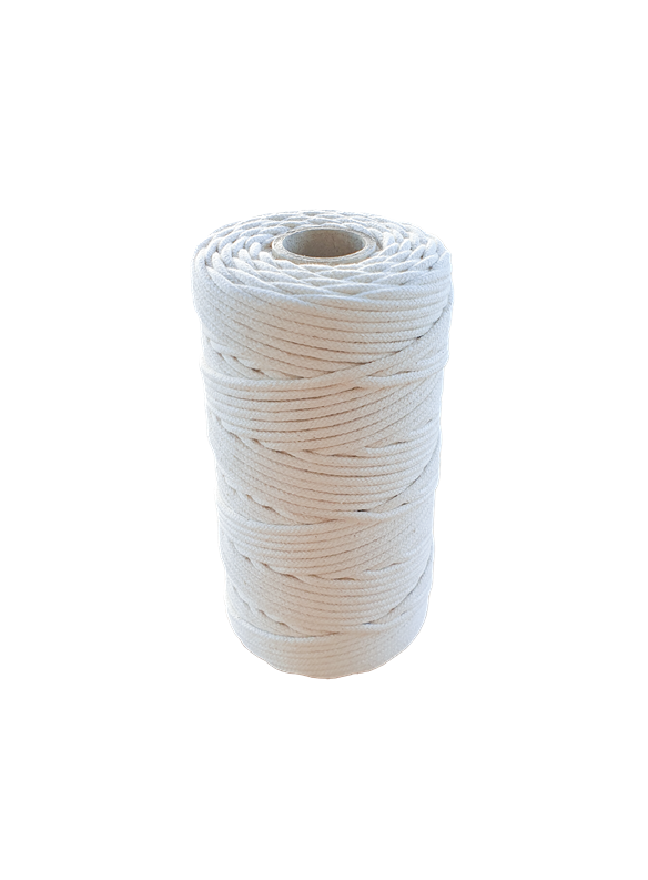 Corde de coton tressée 3mm - 100M naturel