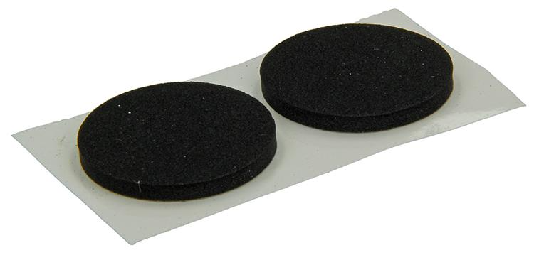 Patin mousse adhésif antidérapant noir rond Ø28mm (6 pièces)