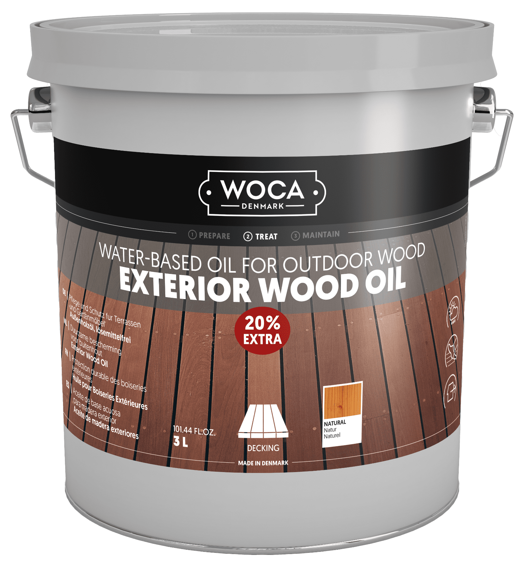 Woca exterior oil naturel promo 3L