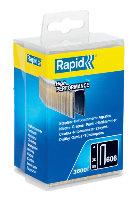 Rapid agrafes galvanisées n°606/30mm (3600pcs)