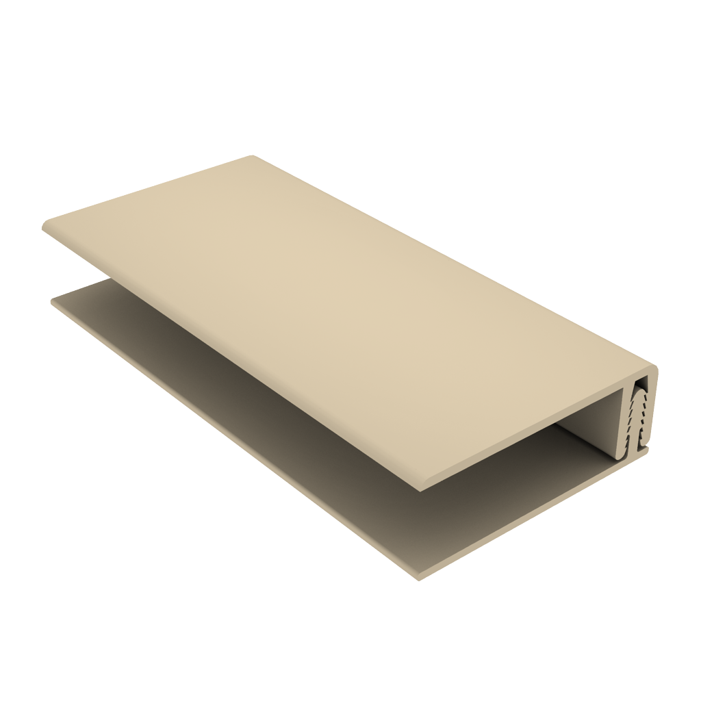 Durasid clipsB profil de bord 92 RAL1015 sable 1X3m