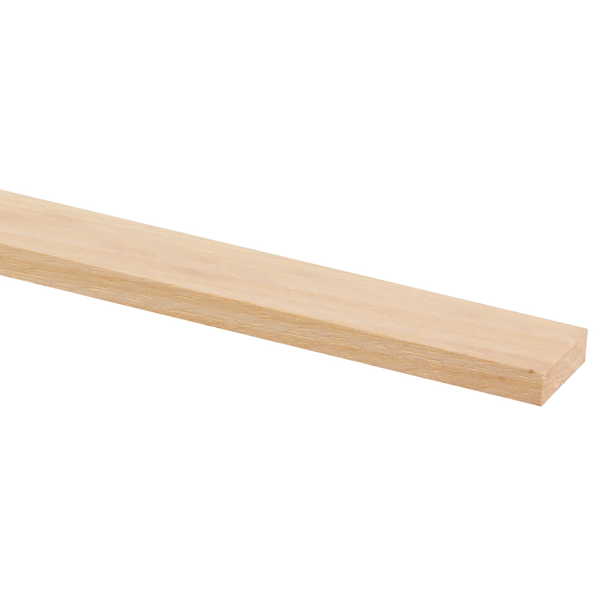 Latte rabotée bois dur blanc 9x27mm - 240cm