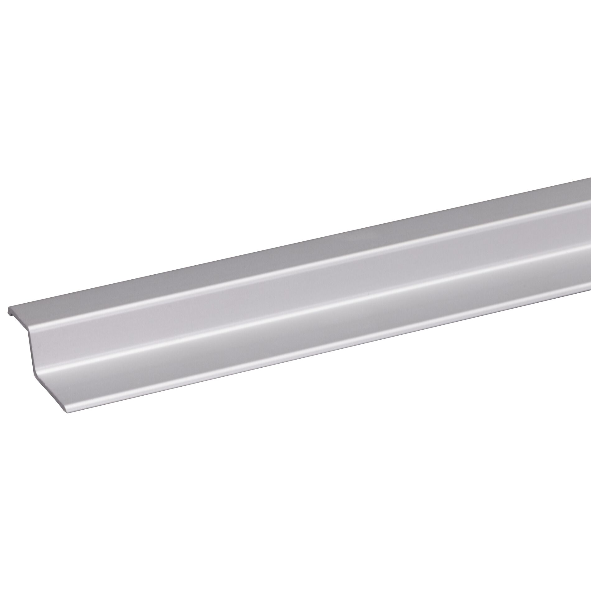 Poignée oblique aluminium anodisé naturel 13x40mm -100cm