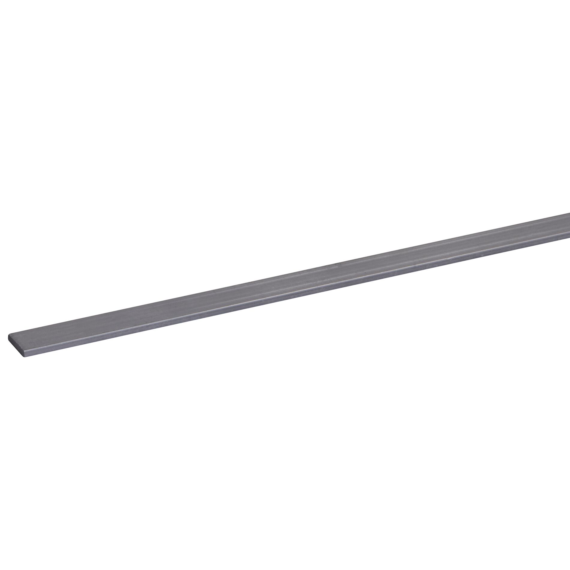 Profil de finition plat aluminium 2x10mm - 200cm