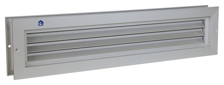 Renson deurrooster PVC 461 geanodiseerd alu natuur 425x76mm