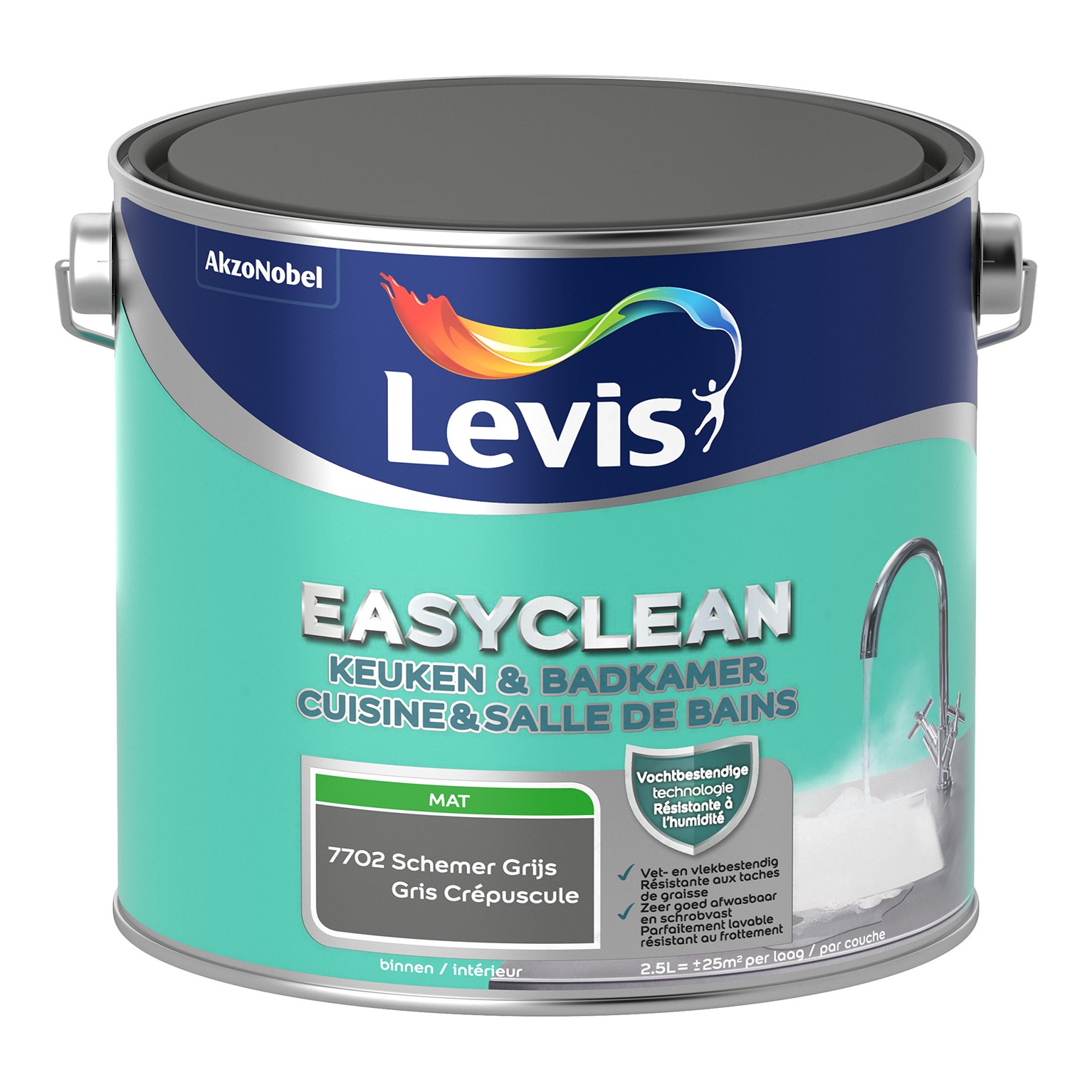 Levis Easyclean Keuken & Badkamer 2.5l Schemer Grijs