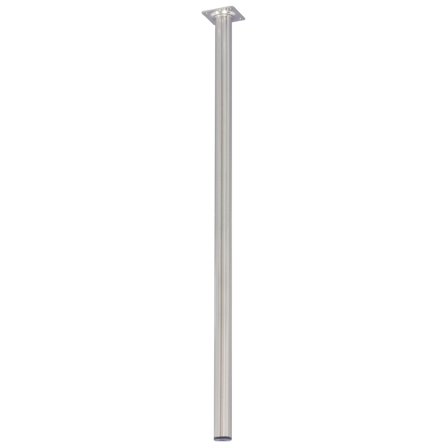 Pied rond inox look  Ø30mmx75cm