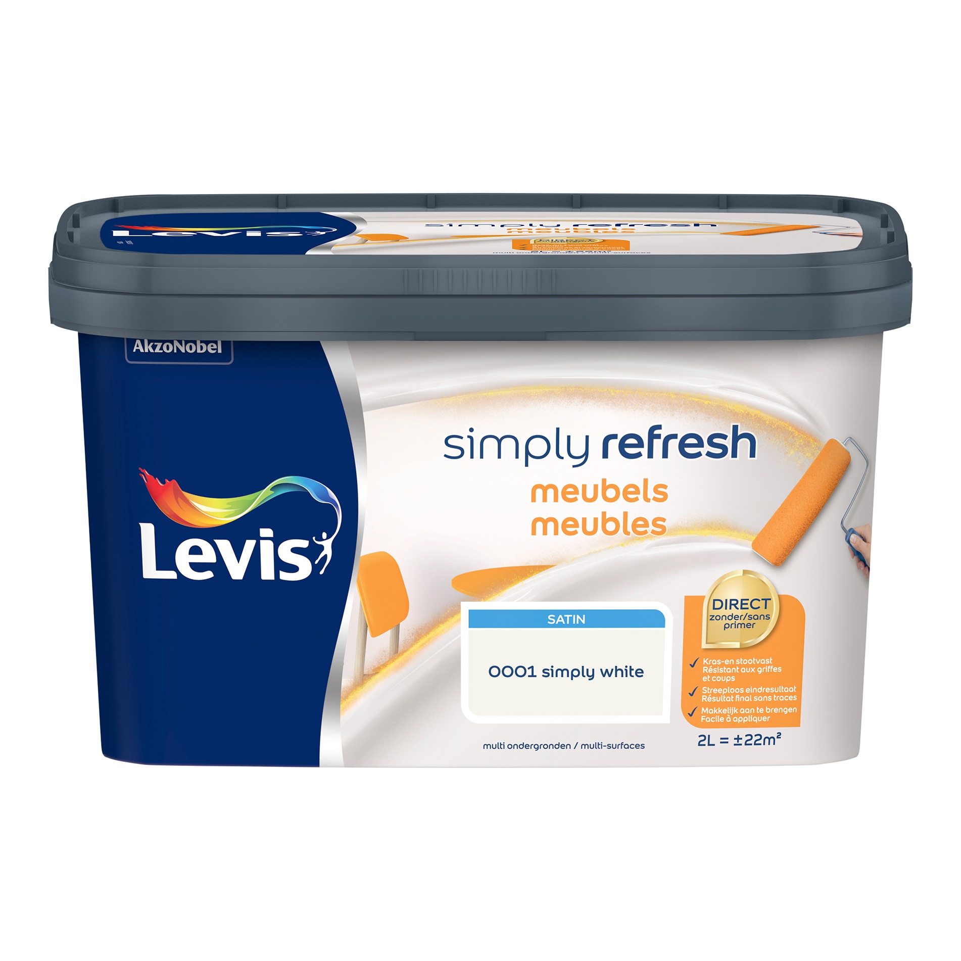 Levis Simply Refresh Meubels Satin 1l Wit