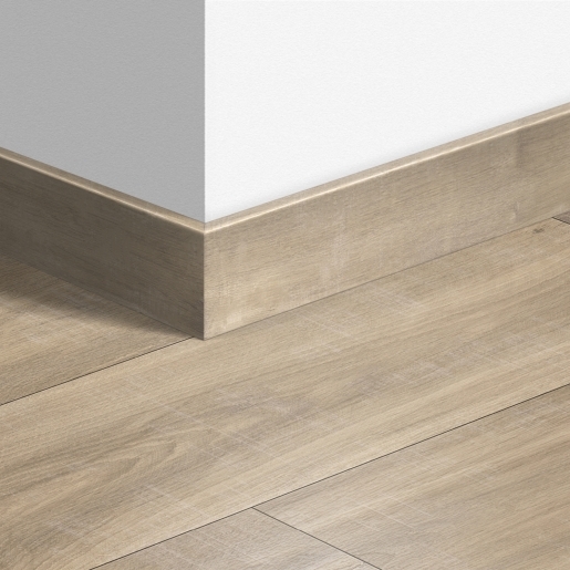 Quick-Step sol stratifié - Plinthe parquet 1656 Chêne Havana naturel avec traits de scie 2400x77x14mm