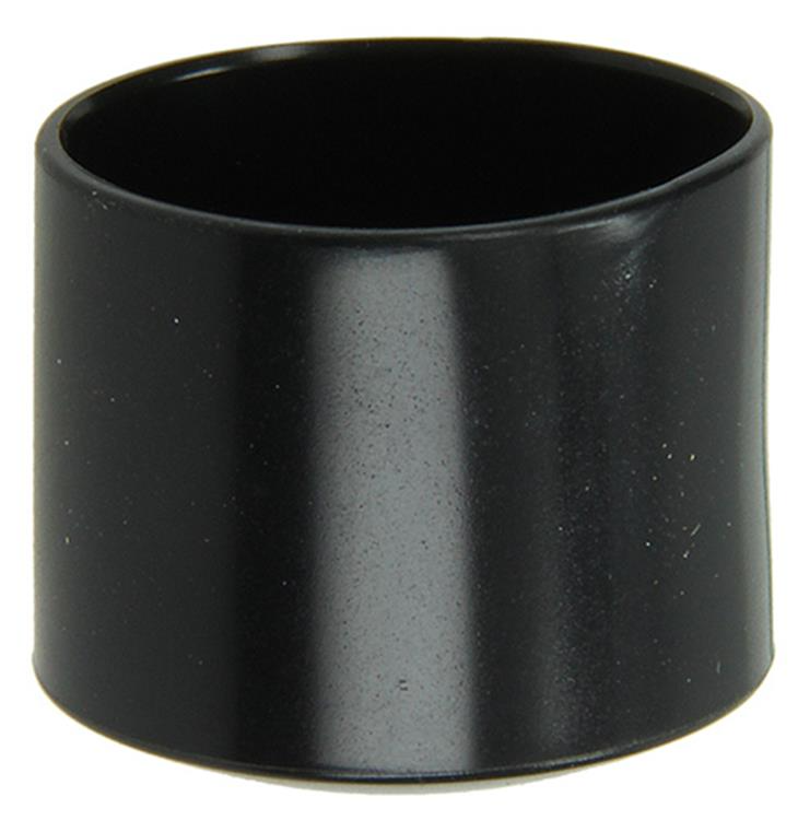 Buisdop opzetmodel kunststof zwart rond Ø25mm (16 stuks)