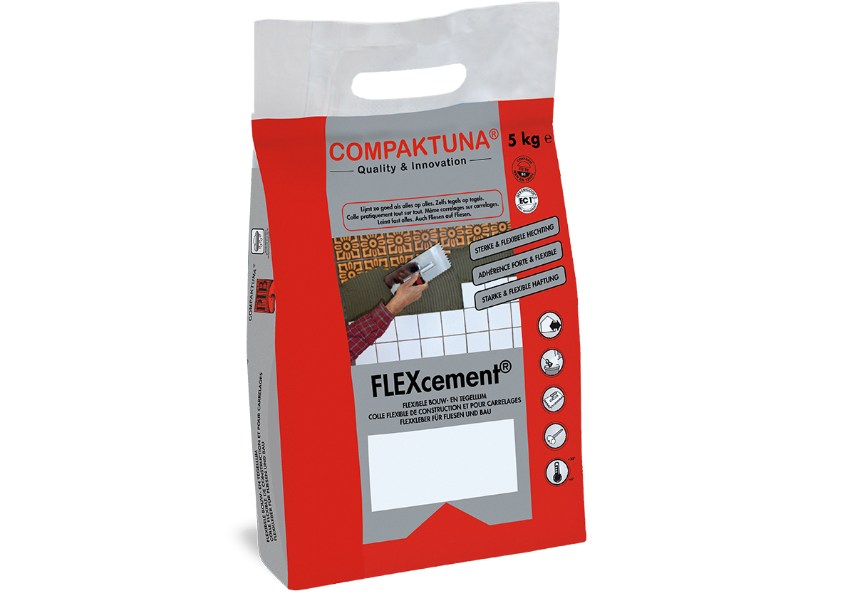 Compaktuna® FLEXCement® 5kg gris - Colle flexible de construction et pour carrelages